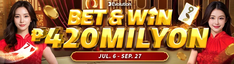 Evolution Bet and Win — Milyon88 live casino promotion